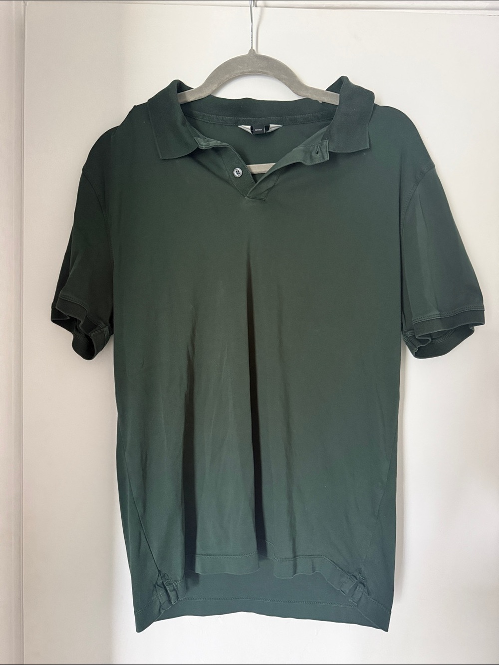 Banana Republic Men's Dark Green Luxe Touch Performance Polo Shirt